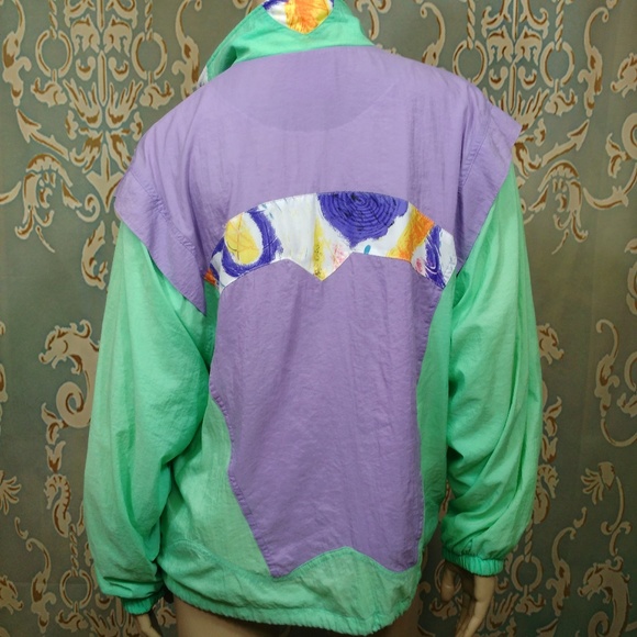 Vintage 80s Adidas Windbreaker Nylon Jacket Sz M - Picture 5 of 8